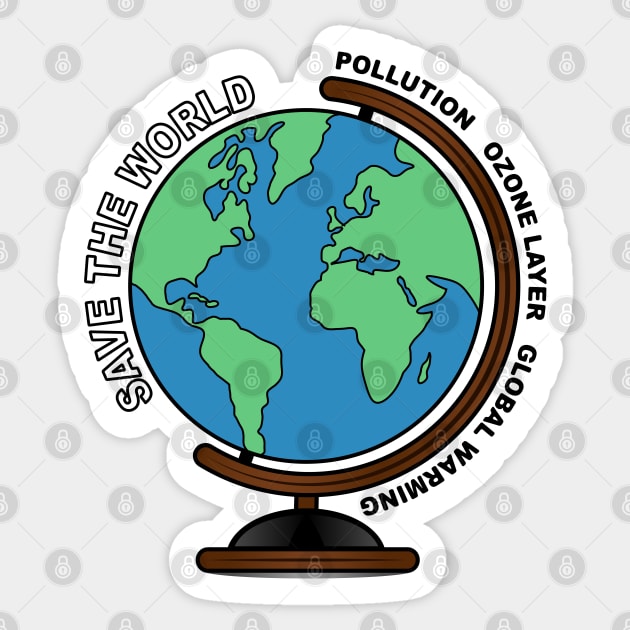 Save The World Design Sticker by IsmaSaleem